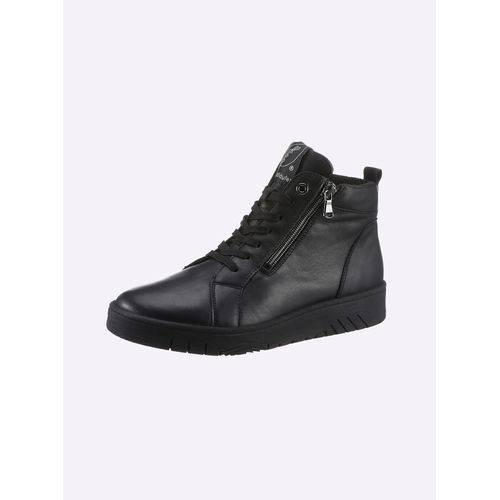 Stiefelette WALDLÄUFER, Damen, Gr. 5,5, schwarz, Glattleder, Rindsleder, sportlich, Schuhe