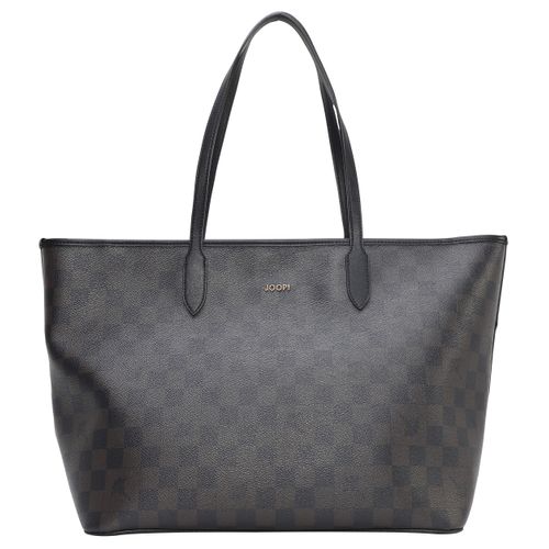 Shopper JOOP, Damen, Gr. B/H/T: 35,5cm x 28,5cm x 17cm, braun (seal braun), Polyurethan (PU), Taschen, mit All-Over-Print