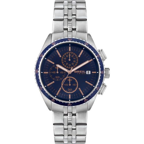 Chronograph Trendy Breil Versilbert/Stahl Kollektion Net - mann