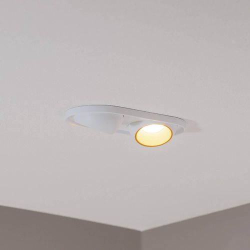 BEGA LED-Einbaustrahler Studio Line, weiß/messing, 2-fl.