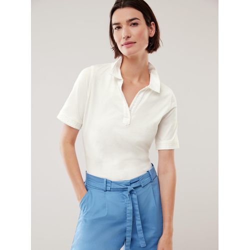 Poloshirt Lochstickerei