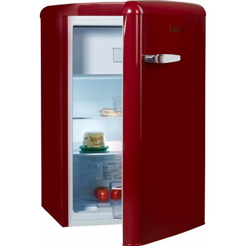AMICA Table Top Kühlschrank, E (A-G), rot (weinrot), B:55cm H:87,5cm T:61,5cm, Kühlschränke