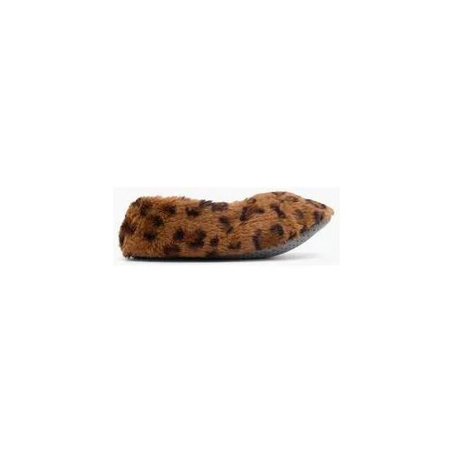 ABS Socken - Damen - animal-print - braun