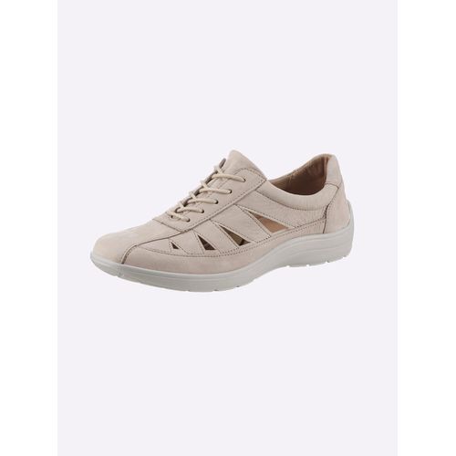 Schnürschuh CLASSIC, Damen, Gr. 37, beige, Nubukleder, Schuhe