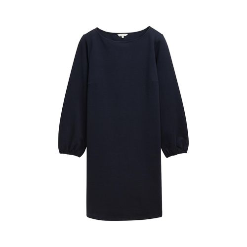 TOM TAILOR Damen Plus Size - Kleid mit Struktur, blau, Uni, Gr. 46