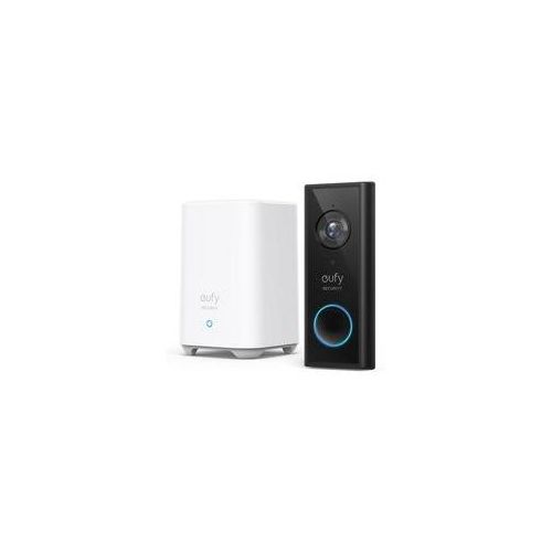 eufy Video Doorbell 2K (batteriebetrieben) + HomeBase 2 - Schwarz