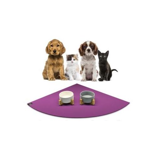 SANOZOO ® - Napfunterlage Eckrund - Öko-Tex und Made in Germany pflaume 60 cm, 60 cm
