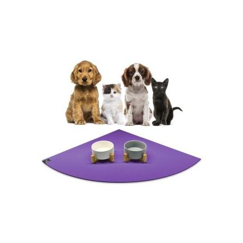 SANOZOO ® - Napfunterlage Eckrund - Öko-Tex und Made in Germany lila 60 cm, 60 cm