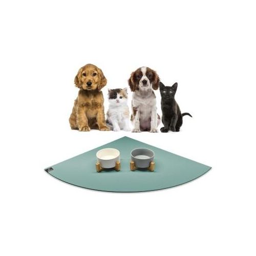 SANOZOO ® - Napfunterlage Eckrund - Öko-Tex und Made in Germany petrol 60 cm, 60 cm