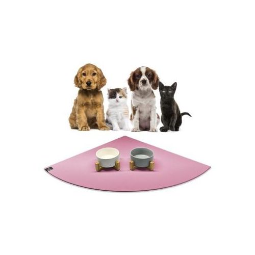 SANOZOO ® - Napfunterlage Eckrund - Öko-Tex und Made in Germany rosa 60 cm, 60 cm
