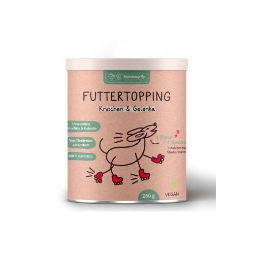 Hunderunde Futtertopping - Knochen & Gelenke - Beweglichkeit, Gelenkgesundheit, starke Knochen, natürliche Zutaten 250 g