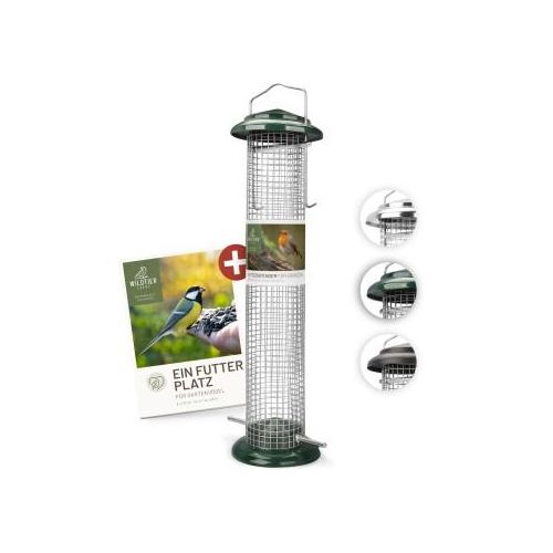 wildtier liebe Futterspender für Erdnüsse 38cm, Grün