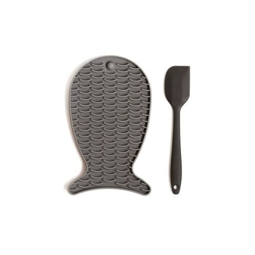 Minty&Marla Schleck Set mit Spatel Katze grau