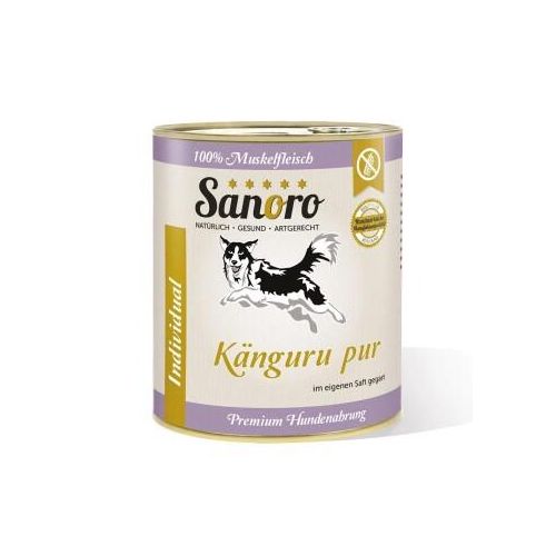 Sanoro Pures Muskelfleisch vom Känguru 6x800g