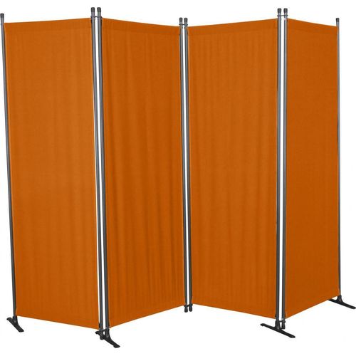 Paravent 4-tlg. terracotta