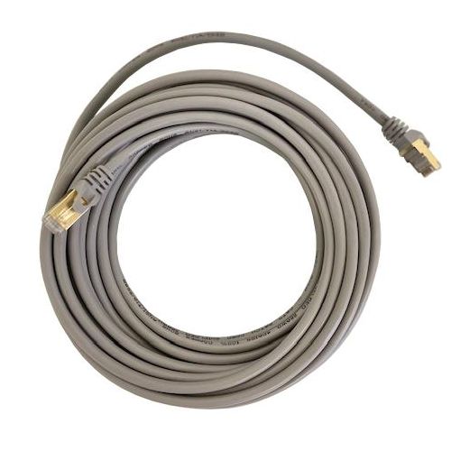 CAT7 Patchkabel Netzwerkkabel grau 10m rund