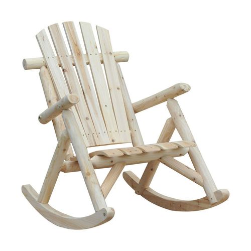 Schaukelstuhl Schwingsessel Schaukel Stuhl Relaxstuhl Tannenholz Natur