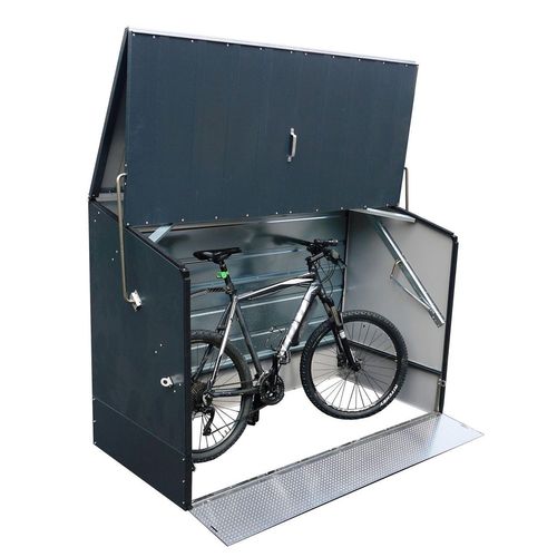 Fahrradbox anthrazit