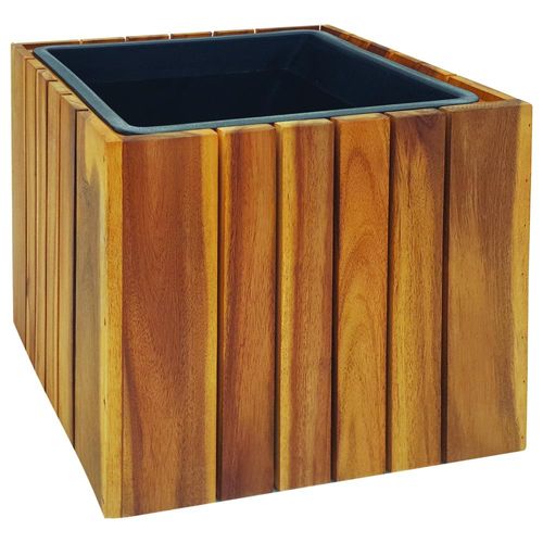Pflanzkasten,Pflanztopf, Blumentopf,Blumenkasten, Blumenkübel 32,5 x 32,5 x 32cm FSC braun