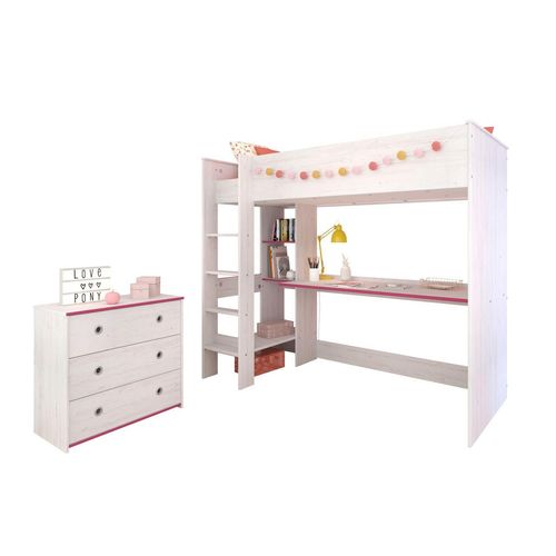 Kinderzimmer, 2-tlg., Smoozy 29 - Kanten drehbar - Pink oder Blau