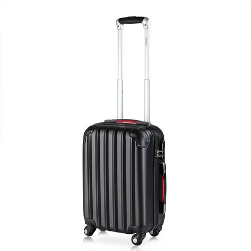 monzana® Hartschalenkoffer Schwarz M ABS