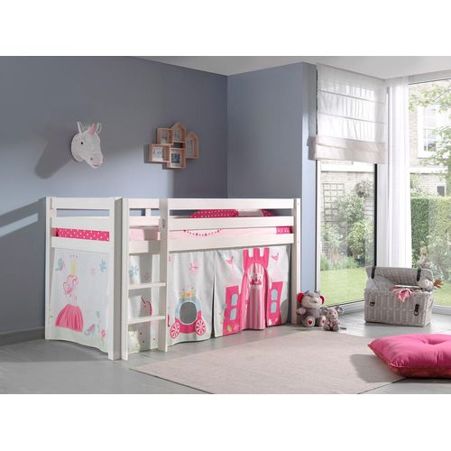 Spielbett Pino mit Textilset Vorhang 