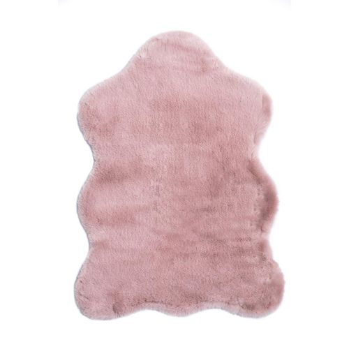 Kunstfell Hochflor Altrosa 80 x 55 x 3 cm