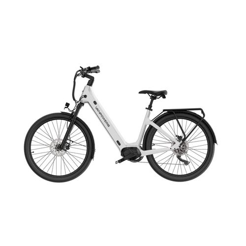 Urban Glide Ultra E-Bike Perlweiß Größe L Tiefeinsteiger, 110 km Reichweite & 25 km/h Fahrrad