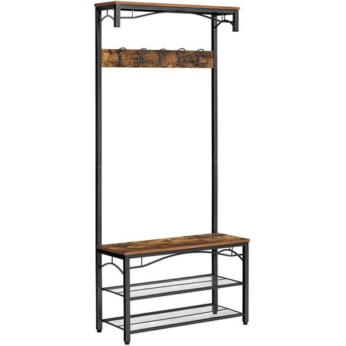 Wäscheständer, 80x32x178.5cm, Rustikales Braun