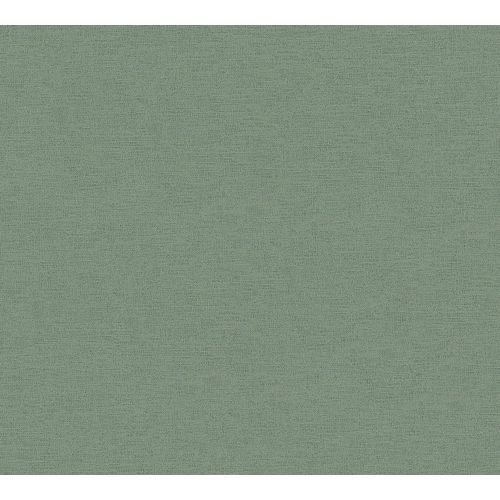 Vliestapete einfarbig mit Textil-Optik 10,05 m x 0,53 m - Grün - einfarbige Strukturtapete