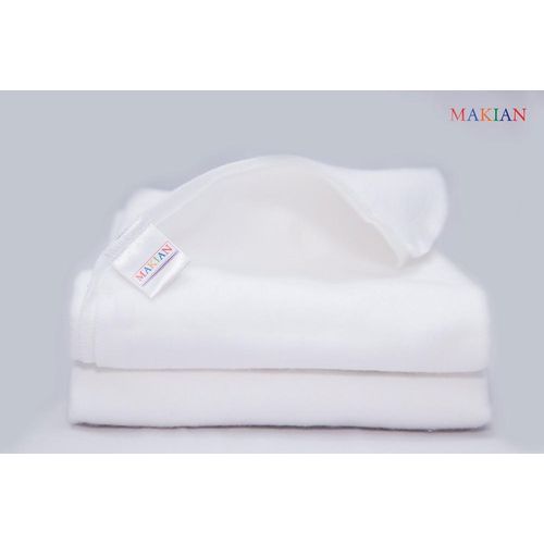 Molton Windeln, 2er Pack, 70x70cm, weiß