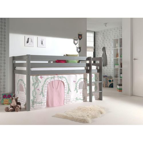 Spielbett Pino mit Textilset Vorhang 
