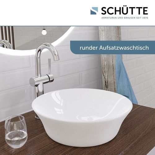 Aufsatzwaschbecken TASSONI BOWL, freistehendes Waschbecken 40 cm