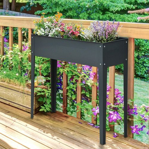 Hochbeet Kräuterbeet Pflanzkasten mit 3 Abflusslöchern Blumenkasten