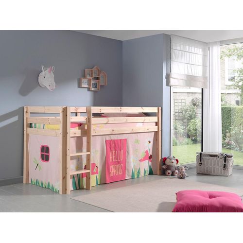 Spielbett Pino mit Textilset Vorhang 
