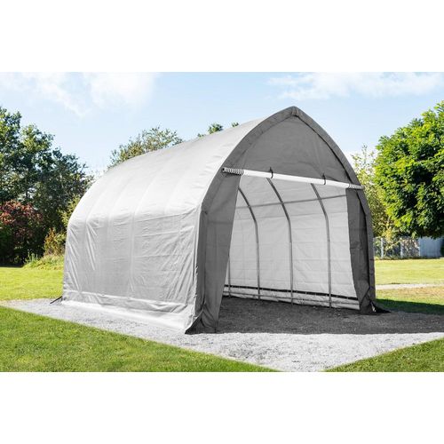Folien Gerätehaus/ -Garage, ca. 390 x 610 x 370 cm - Grau