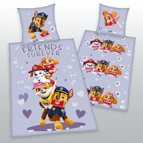 Paw Patrol Bettwäsche Größe 80x80 + 135x200 cm