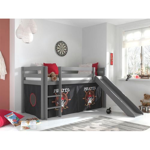 Spielbett Pino mit Rutsche und Textilset 