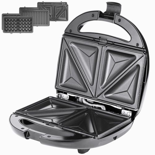 Kontaktgrill 3in1 Schwarz/Silber 800W