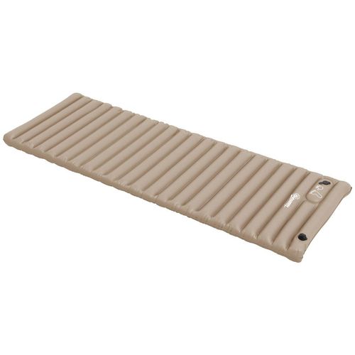 Camping Isomatte, Luftmatratze mit Fußpumpe, Tragetasche, Khaki