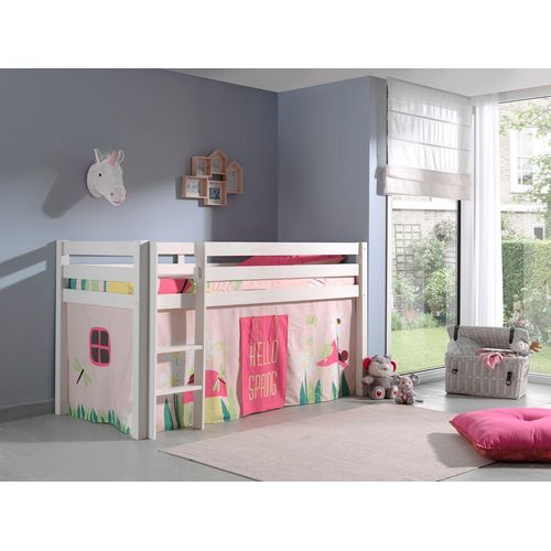 Spielbett Pino mit Textilset Vorhang 