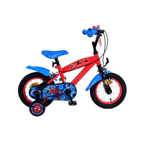 Volare Ultimate Marvel Spiderman 12 Zoll Kinderfahrrad Blau/Rot