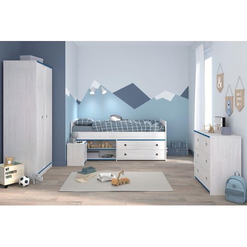 Kinderzimmer, 4-tlg., Smoozy 21 - Kanten drehbar - Pink oder Blau