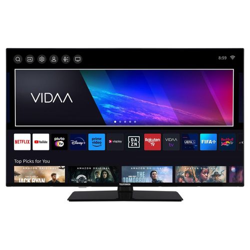 Telefunken Fernseher 40 Zoll Smart TV VIDAA XF40VP750M - Full HD Fernseher, HDR TV mit Triple-Tuner