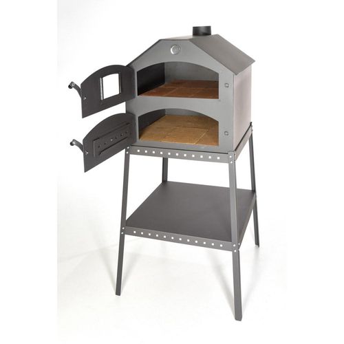 Profi Pizzaofen für den Garten - 64x63x68 cm mit Gestell