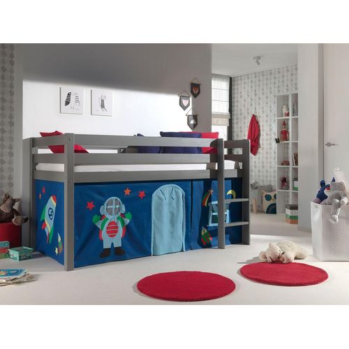 Spielbett Pino mit Textilset Vorhang 