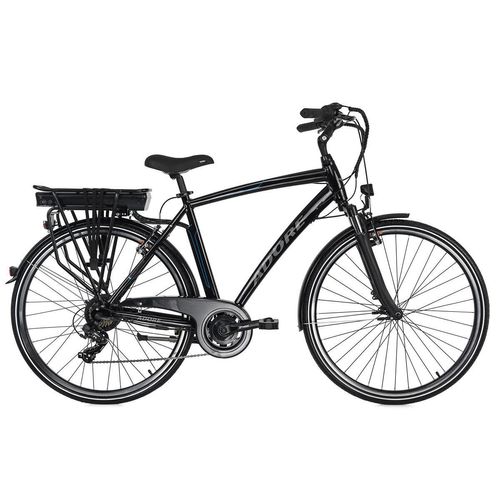 Alu City Herren Pedelec Versailles 28'' E-Bike schwarz