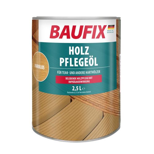Holz-Pflegeöl farblos seidenmatt, 2.5 Liter, Holzpflege