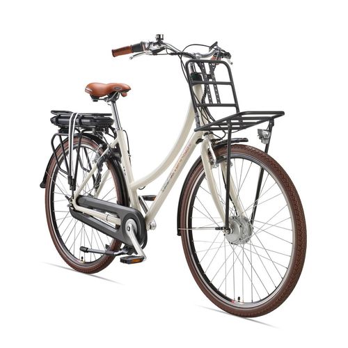 E-Bike Elektrofahrrad Alu 28 Zoll mit 7-Gang Shimano Nabenschaltung, creme