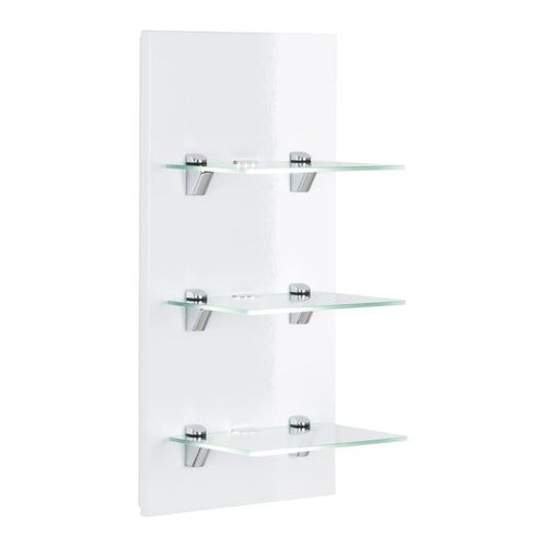LED-Panel VIVA mit 3 Glasablagen weiß hochglanz EEK: F